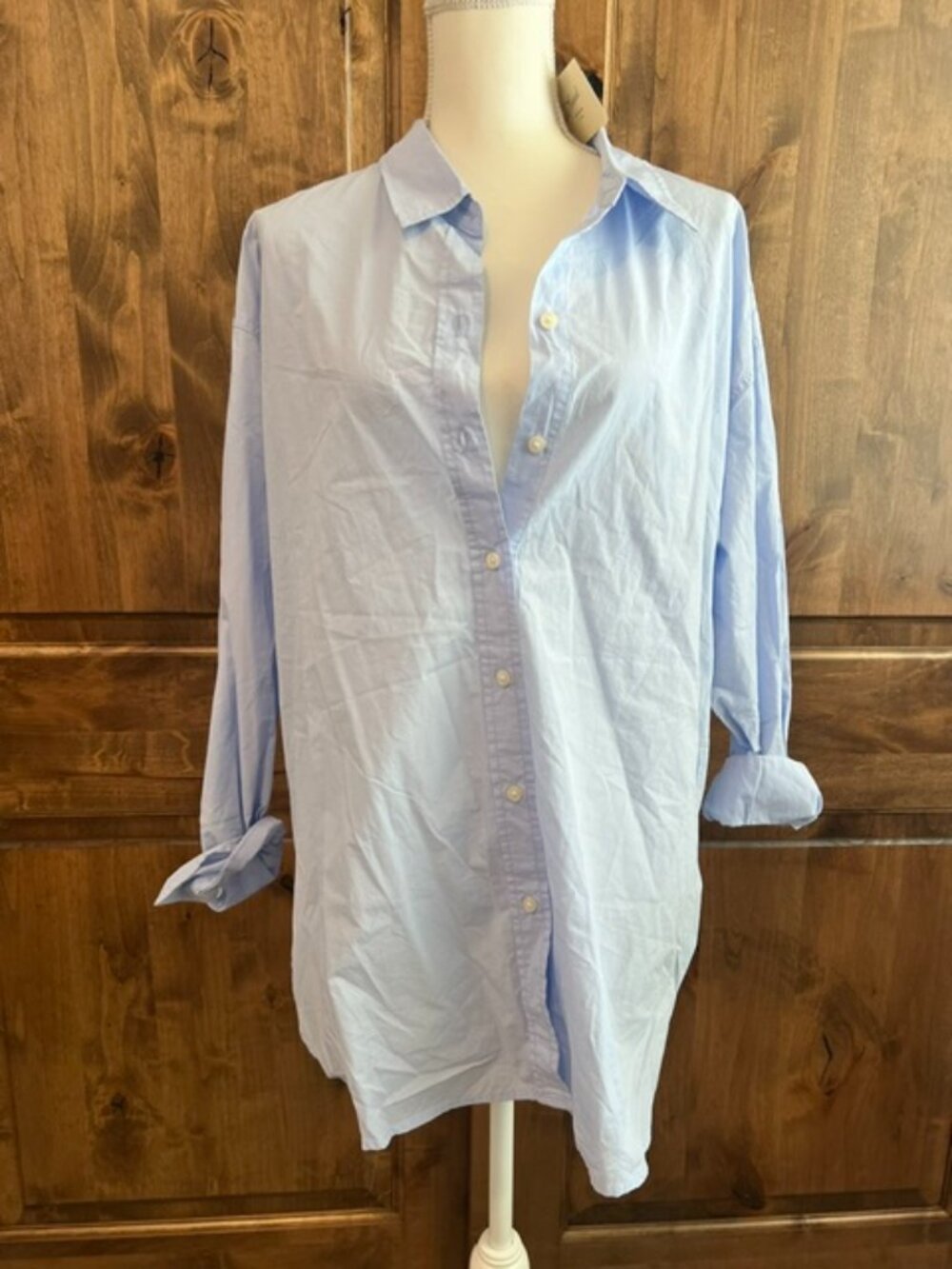 Oversized Baby Blue Button Down Shirt by Universal Thread